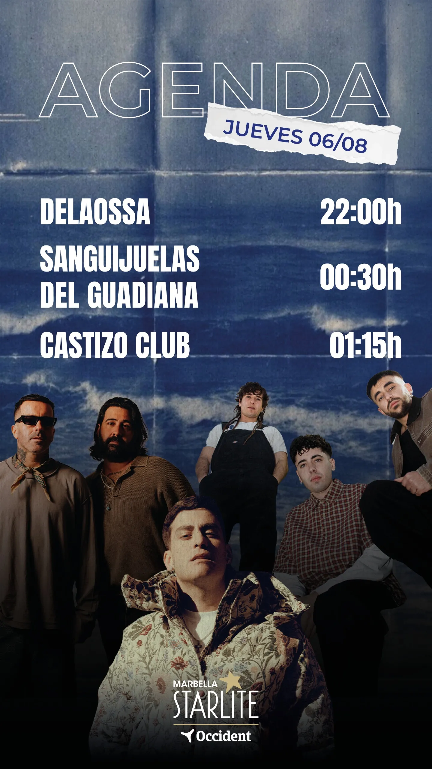 Flyer de Starlite Festival diseñado por Ginebra Studio